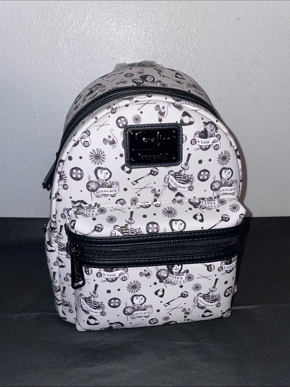 Exclusive Loungefly Coraline Traditional Tattoo All Over Print Mini Backpack